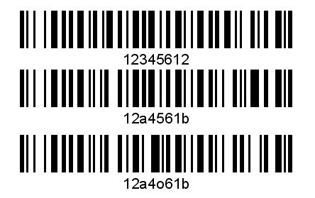 code128-B寬度一致